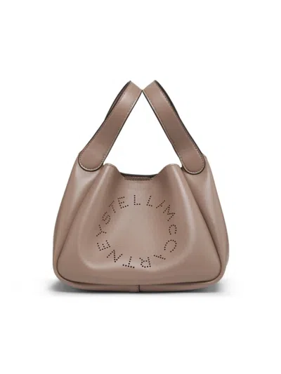 Stella Mccartney Women's Faux Leather Logo Shoulder Bag In Brown