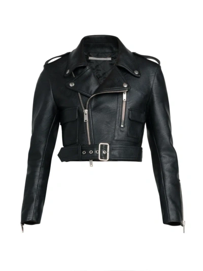 Stella Mccartney Women's Faux Leather Moto Jacket In Black