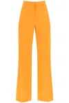 Stella Mccartney Mid-rise Flared Trousers In Orange