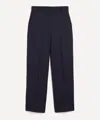 Stella Mccartney Women's Flannel Loose Trousers In Blue