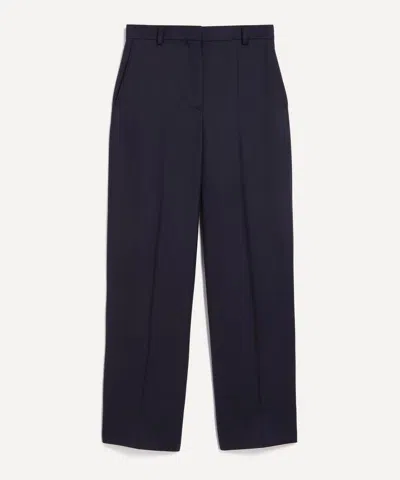 Stella Mccartney Women's Flannel Loose Trousers In Blue