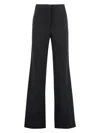 Stella Mccartney High-waist Flared Trousers In Black
