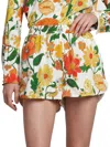 Stella Mccartney Printed Shorts In Multicolor Orange