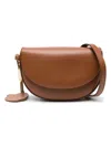 Stella Mccartney Small Frayme Shoulder Bag In Leather Brown