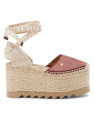 Stella Mccartney Women's Gaia 80mm Platform Espadrilles In Multi