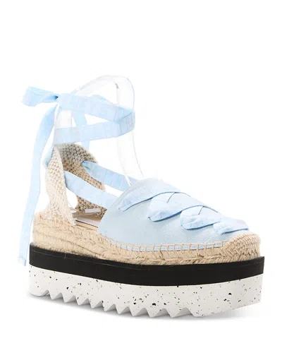 Stella Mccartney Women's Gaia Platform Ankle Wrap Espadrilles In Multi