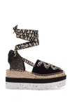 Stella Mccartney Stella Mc Cartney Gaia Wedge Espadrillas In Beige