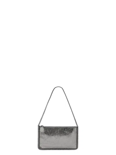 Stella Mccartney Women's Gray Metallic Falabella Clutch With Chain | 7p0076wp0587 Color 1113