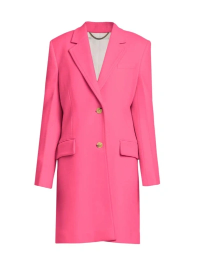 Stella Mccartney Women's Iconic Wool Coat In Bright Pink