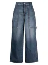 Stella Mccartney Stella Mc Cartney Denim Cargo Jeans In Blue
