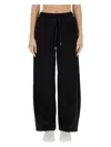 Stella Mccartney Relaxed Black Jogging Pants With Adjustable Drawstring Waist In Black
