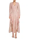 Stella Mccartney Animal-print Asymmetrical Dress In Ballet Pink