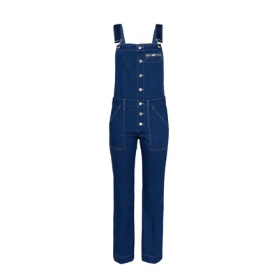 Stella Mccartney Women Kick Flare Overalls In Blue