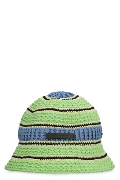 Stella Mccartney Women's Knitted Beanie Hat | Size 58 | 7v0043wp0164 Color 3000 In Multicolor