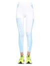 Stella Mccartney Leggings With Logo Print In White