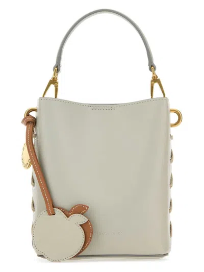 STELLA MCCARTNEY WOMEN'S LIGHT SYNTHETIC LEATHER VEUVE CLICQUOT BUCKET BAG