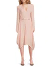 Stella Mccartney Women's Lillie Handkerchief Midi-dress In Pink
