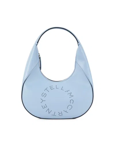 Stella Mccartney Women's Linea Logo Vegan Leather Shoulder Bag In Blue