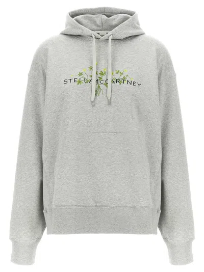 Stella Mccartney Women Logo Hoodie In Gray