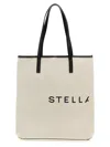 Stella Mccartney White Canvas Bag With Concealed Fastening