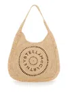 Stella Mccartney Women Logo Small Hobo Eco Crochet Raffia