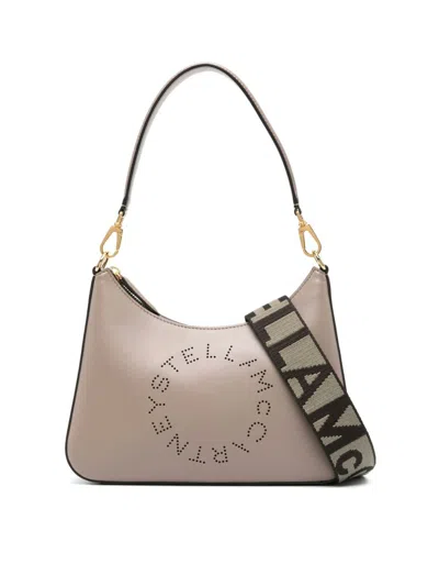 Stella Mccartney Women's Logo Small Shoulder Bag In Beige