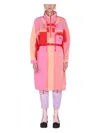 Stella Mccartney Maia Colorblock Utility Parka Jacket In Pink