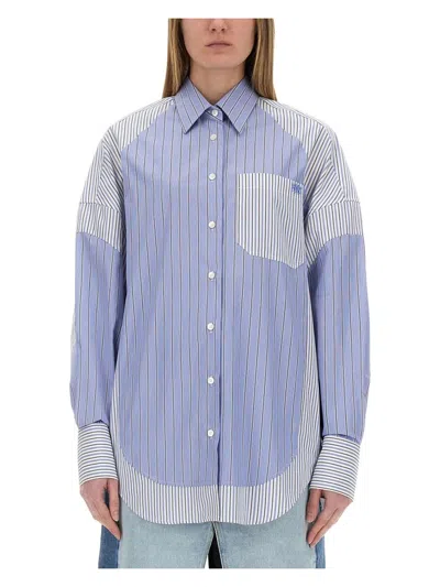 STELLA MCCARTNEY WOMEN'S MIXED STRIPE SHIRT