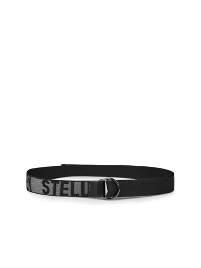 Stella Mccartney Women's Monogram Logo Lurex Tape Belt In Grey