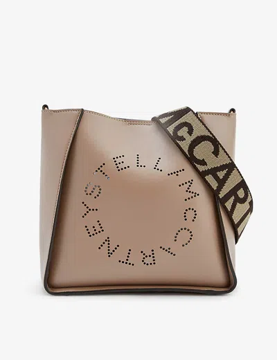 Stella Mccartney Women's Moss Circle Logo Faux-leather Cross-body Tote Bag