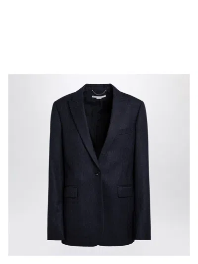 STELLA MCCARTNEY WOMEN'S NAVY SINGLE-BREASTED JACKET
