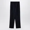 Stella Mccartney Women's Navy Wool Pleated Trousers