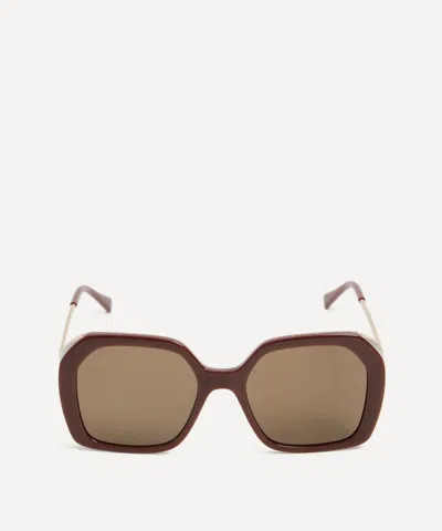 Stella Mccartney Women's Oversized Butterfly Acetate Sunglasses