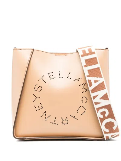 Stella Mccartney Women Perforated Circle Logo Crossbody Bag In Multicolor