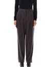 Stella Mccartney Women's Pinced Pants In Dark Chocolate