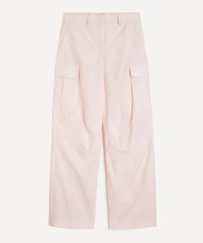 Stella Mccartney Women's Pink Cotton Cargo Trousers