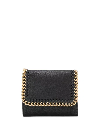 Stella Mccartney Women Portafoglio Falabella Flap In Black