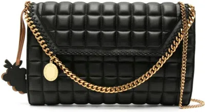 Stella Mccartney Women's Quilted Fabric Shoulder Bag In Black