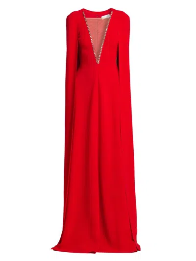 Stella Mccartney Women's Removable Cape A-line Gown In Gold