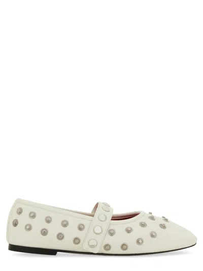 STELLA MCCARTNEY WOMEN'S RYDER POPPER STUDDED BALLET FLATS
