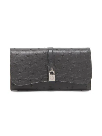 Stella Mccartney Women's Ryder Logo Continental Wallet In Gray
