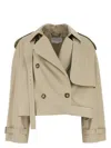 Stella Mccartney Sand Cotton Trench Coat