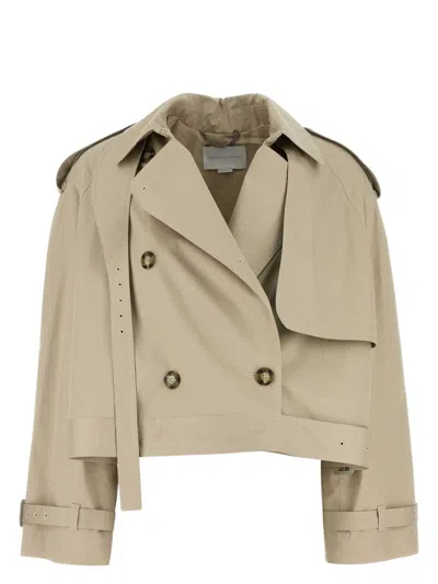 Stella Mccartney Women's Sand Cotton Trench Coat