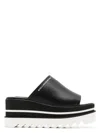 Stella Mccartney Black Sneak-elyse Platform Mules In Black