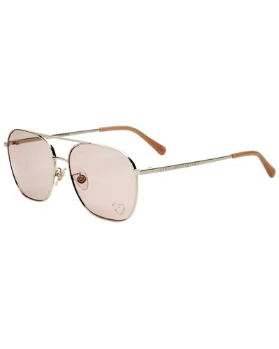 Stella Mccartney Women's Sc40038u 58mm Sunglasses In Silver