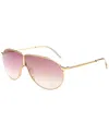 Stella Mccartney Women's Sc40064i 68mm Sunglasses In Gold