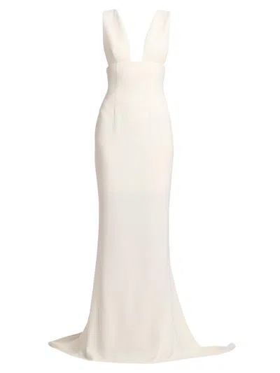 Stella Mccartney Women's Sculpted Column Gown In White