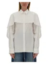 Stella Mccartney Stella Mc Cartney Shirt With Cape In White