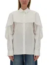 Stella Mccartney White Oversized Solid Shirt In White