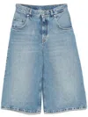 Stella Mccartney Women Denim Cotton Bermuda Shorts In Multi